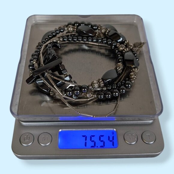 Vintage Jovita Haskie 2-Strand Navajo Hematite Necklace - Picture 6 of 6